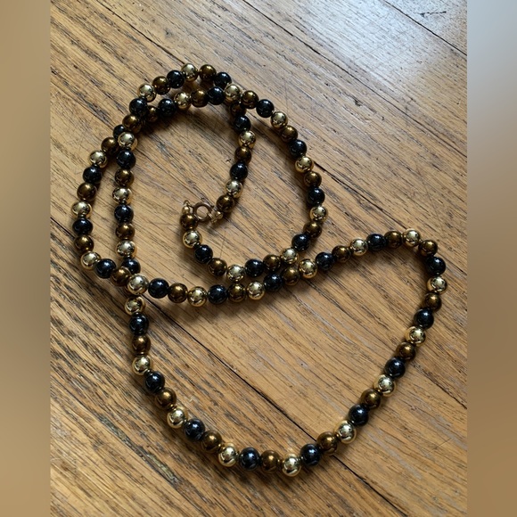 1980’s Tri Coloured Metal Ball Necklace😍 - Picture 6 of 7